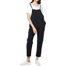 Womens Suspender Bib Pants Casual Vintage Jumpsuit Rompers Overalls