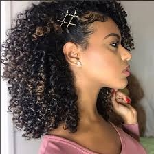 If you prefer to air dry, clip your roots while your curls are still wet continue adding more bobby pins to each side of your parting line to increase the volume right around your face. 19 Breathtaking And Easy Ways To Wear The Exposed Bobby Pin Trend Curly Hair Styles Curly Girl Hairstyles Curly Hair Styles Naturally