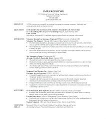 Mba Finance Resume Sample Sample Resumes Admission Essays Resume For ...