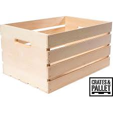 Crates And Pallet Wood Crate Large Walmart Com Wood Crates Crate Storage Wooden Storage Crates