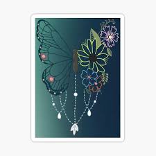 Free Free 90 Tattoo Half Butterfly Half Flower Svg SVG PNG EPS DXF File