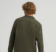 Men's Square Pocket Worker Shirt in Oak Moss