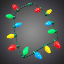 Led Christmas Bulb Necklace