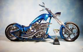 American Choppers Download Free Wallpapers American Chopper Blue Motorcycle Chopper Bike