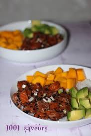 Poke Bowl Saumon Avocat Et Mangue Mille Et Une Saveurs Poke Bowl Cuisine Asiatique Mangue