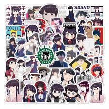 Amazon.com: 62Pcs Komi Cant Communicate Anime Stickers Pack, Japanese Manga  Merch Vinyl Waterproof Sticker Decals for Water  Bottle,Skateboard,Laptop,Phone,Journal,Scrapbooking,Bumper Gifts for Kids  Teens Adults… : Electronics