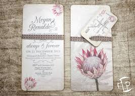 Vintage Wedding Invitations Designed For Megan Renaldo Protea Theme Wedding Invitations Protea Wedding Vintage Wedding Invitations