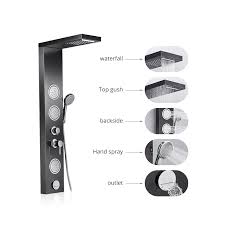 Check spelling or type a new query. Fapully Interior Bathroom Waterfall Rain Shower Black Shower Wall Panels Buy Shower Wall Panels Black Shower Panel Bathroom Rain Shower Panel Product On Alibaba Com