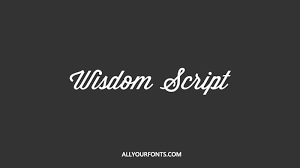 Fonts are organized by categories such as calligraphy, handwriting, script, sans serif and more. Wisdom Script Font Free Download All Your Fonts