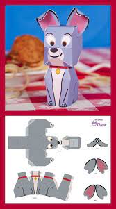 Papercraft designs with tags official × item ×. Tramp Cutie Papercraft Disney Family Animais De Papel Brinquedos De Papel Caixas Fofas