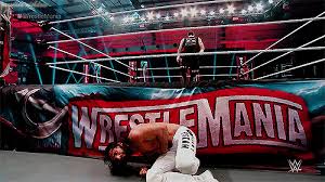 Like imagine if wrestlemania was the cap of a year long story arc, and the reveal of the next years wrestlemania logo was a hint of the arc to come. Gifowensgif Tumblr Blog Tumgir