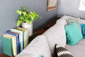 It brings a beautiful room layout with a modern theme. Diy Narrow Sofa Table And How To Wire An Outlet For It
