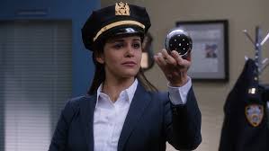 With andy samberg, stephanie beatriz, terry crews, melissa fumero. Hd Wallpaper Tv Show Brooklyn Nine Nine Amy Santiago Melissa Fumero Wallpaper Flare