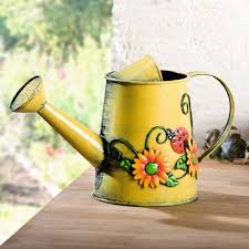 Hgc Decorative Sunflower Ladybug Metal Watering Can In 2020 Metal Watering Can Watering Can Garden Tools Design