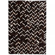Wir haben eine große auswahl an produzenten untersucht und wir zeigen ihnen als interessierte hier die resultate. Teppich Echtes Leder Patchwork 80x150 Cm Chevron Schwarz Weiss
