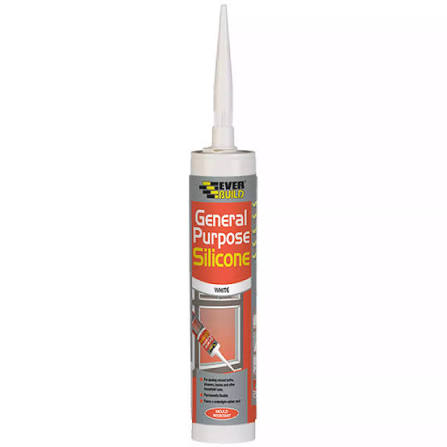 Everbuild General Purpose Silicone Sealant 280ml White - Paint Direct