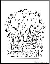 From raspberry pink velvet cake to cookies and ice cream cake, these delicious options will be a hit at any party. 28 Birthday Cake Coloring Pages Customizable Ad Free Pdf Printables