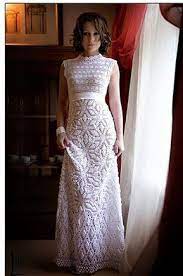 Free Crochet Patterns And Video Tutorials How To Crochet Wedding Dress Pattern Tutorial Crochet Wedding Dress Pattern Crochet Wedding Dresses Crochet Dress