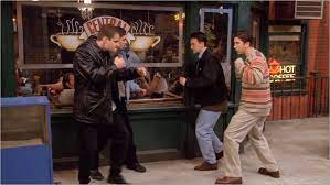 Chandler and ross run into two bullies at central perk. The One With The Bullies Friends Central Fandom