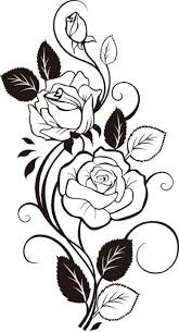 Rose Vine Coloring Pages Flower Drawing Coloring Pages Drawings