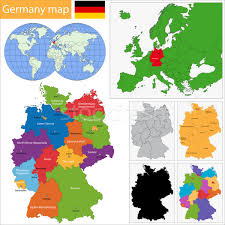 Berlin, münchen, stuttgart, köln, frankfurt am maine, hamburg, drezda, rostock, lipcse, halle, jena, bréma, duisburg, dortmund, hannover. Nemetorszag Terkep Regiok Fo Varosok Hatter Vektorgrafika C Volina 3640997 Stockfresh