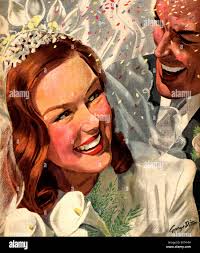 Wedding 1940s hi-res stock photography and images