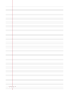 Printable lined paper in fashion colors, themes, and sizes: Lined Paper