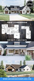 From a shepherd's cottage rehab in new zealand to a solar powered prefab in maine, they captivate our senses and reel us in with charm! 1 Story Modern Farmhouse Style House Plan Cunningham Farmhouse Style House Plans Cottage House Designs Brick House Designs