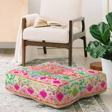 East Urban Home Aimee St Hill Eva Floor Pillow Colour Beige Pink In 2020 Floor Pillows Eva Floor Round Floor Pillow
