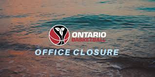 Overview of holidays and many observances in canada during the year 2021. Ontario Basketball Office Closed For Civic Holiday Ontario Basketball Association