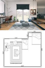 The handy room divider separates the lots of storage: 10 Awesome Layouts For A Bedroom With A Desk Home Decor Bliss
