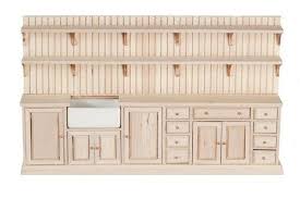 1 Inch Scale Unfinished Dollhouse Kitchen Unit By Jbm Miniatures Available At Real Good Toys At A Great Price Dollhouse Kitchen Kitchen Units Real Good Toys