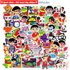 Ryan police officer helps find all the toys. Ryan S World Pop Brand Cartoon Toys Stickers 50pcs Set Diy Fashion Luggage Laptop Skateboard Decals Doodle Stickers Shopee Philippines