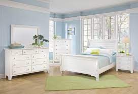 Maybe you would like to learn more about one of these? All American Furniture Happy Colors Collection Cottage Sleigh Bedroom Set In Beach Cottage Whit White Bedroom Decor White Bedroom Design Bedroom Furniture Sets