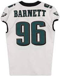 Get the best deal for philadelphia eagles game used nfl jerseys from the largest online selection at ebay.com. Derek Barnett Philadelphia Eagles Game Used 96 White Jersey From The 2019 20 Nfl Season Size 44 4 Unsigned Nfl Game Used Jerseys At Amazon S Sports Collectibles Store