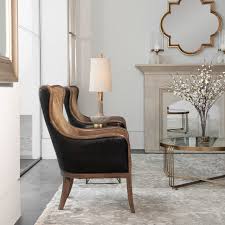 Shop at ebay.com and enjoy fast & free shipping on many items! Uttermost Snowden Tan Wing Chair Transitional Armchairs And Accent Chairs By Innovations Designer Home Decor Accent Furniture Houzz