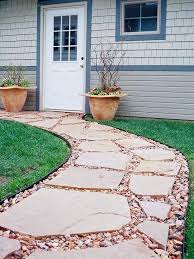 27 Easy And Cheap Walkway Ideas For Your Garden Backyard Walkway Flagstone Walkway Walkway Design
