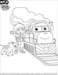 Go Diego Go Coloring Picture Go Diego Go Cartoon Coloring Pages Coloring Pages For Boys