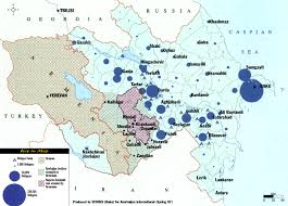 Panorama of baku, azerbaijan's capital on the caspian. Map Of Azerbaijan And Neighbors