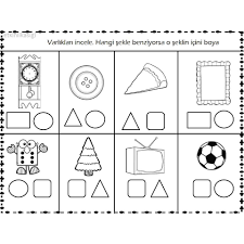 Etkinlikasigi Nurayogretmen Matematik Calismasayfasi Sanatetkinligi Etkinlikzamani O Kinder Math Activities Shapes Worksheet Kindergarten Preschool Math