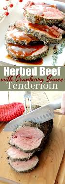Make juicy roasted beef tenderloin that melts in your mouth! Impress Your Friends And Family With This Herbed Beef Tenderloin Roast With Port Wine Cranberry Sauce From W Herbed Beef Tenderloin Roast Beef Tenderloin Roast