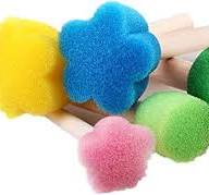10 pcs assorted Paint Foam Sponge Brush Set EVa Sponges Painting Tools for  Kids Painting Drawing Crafts and DIY : Amazon.ae: Arts & Crafts