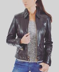 Portia De Stylish Motorcycle Lambskin Leather Jacket Aud 227 Free Shopping All Over The World Description Leather Wear Leather Jacket Lambskin Leather Jacket