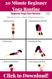 20 Minute Beginner Yoga Routine Click To See This Simple And Easy Yoga Routine That Is Perfect For Yoga Routine For Beginners Yoga Routine Yoga For Beginners