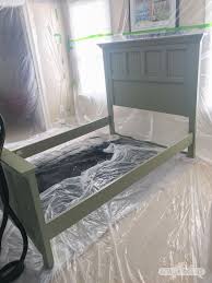 Can You Spray Paint Furniture Inside Spray Paint Furniture Spray Painting Wood Furniture Bed Makeover