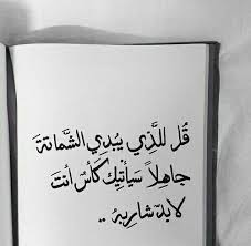 قل للذي يبدي الشماتة جاهلا Circle Quotes Words Quotes Mood Quotes