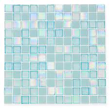 Iridescent Recycled Glass Tile Shallow 1 X 1 Recycled Glass Tile Glass Tile Iridescent Glass Tiles