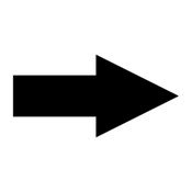 There are 36 inches in a yard and 12 inches in a foot. Arrow Stencil 6 Inches Wide X 3 Inches High Arrow Symbol Stencil