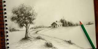 Apprendre à dessiner un arbre n'est pas très facile, mais à l'aide des images dans cette page vous allez avoir une idée comment faire pour. Dessiner Un Paysage Sur Le Vif Pas A Pas Apprendre A Dessiner Avec Dessin Creation