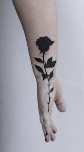 Beautiful Black Rose Tattoo C Tattoo By Hostel Tattoo Studio Wristtattoos Black Rose Tattoos Simple Tattoo Designs Rose Tattoo Design